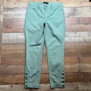 Talbots Flawless 5 Pocket Sage Green Capri Jeans size 4